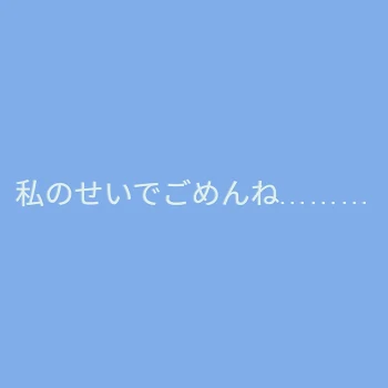 ごめんね私のせいで………