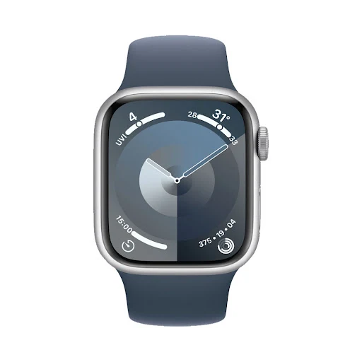 Đồng hồ Apple Watch Series 9 GPS 41mm Silver (Vỏ Nhôm Dây Silicone - S/M) (MR903SA/A)