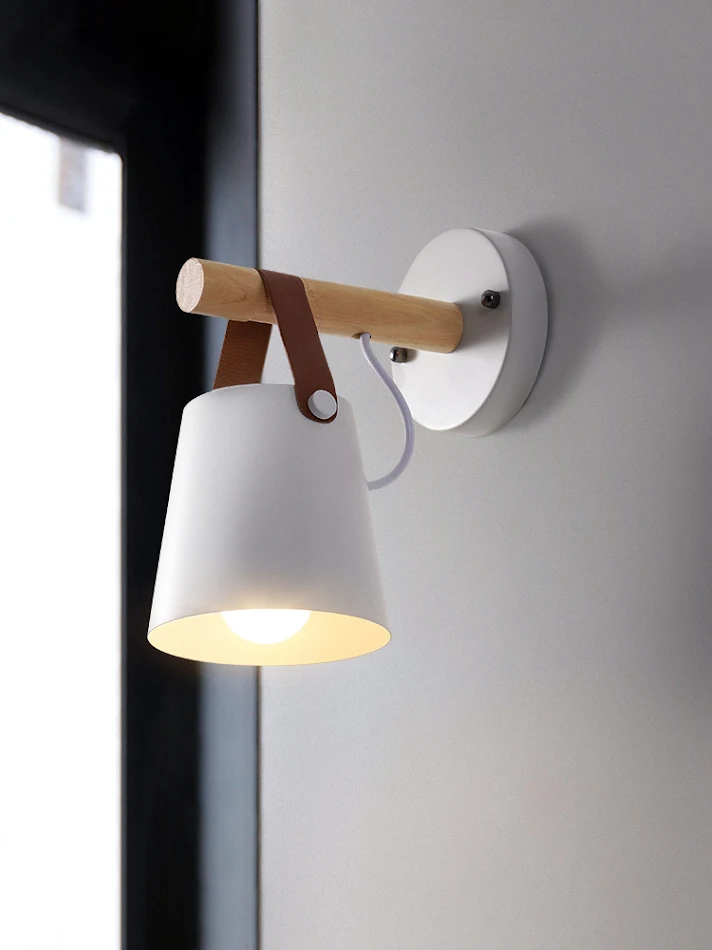Amerikaanse landelijke wandlamp voor gang, slaapkamer, café, ijzeren riem, perfect als bedlampje of voor in de studeerkamer