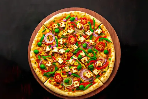 Onion Capsicum Paneer Pizza