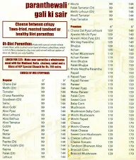 Not Just Paranthas menu 4