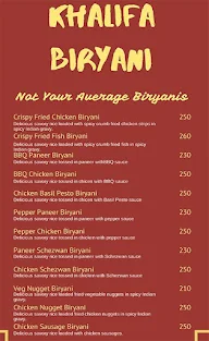 Khalifa Biryani menu 5