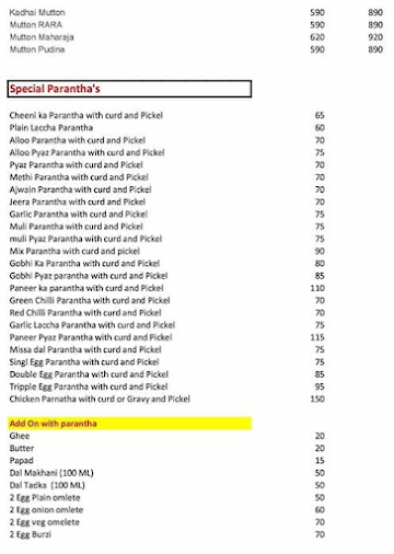 Chawla Chicken Social menu 