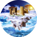 Floating Island Wallpaper chrome extension