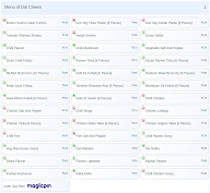 Dal Cheeni menu 1