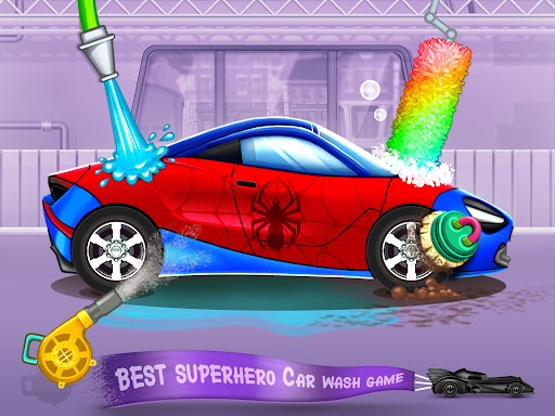 Screenshot Superhero Car Wash Car Games