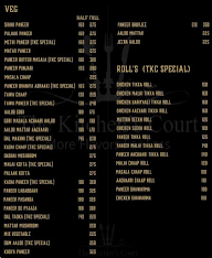 The Kitchens Court menu 1