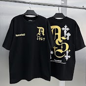 Áo Thun Trơn Tay Lỡ Local Brand , Tee Vancarhell Chữ Thập Unisex Form Rộng , Oversize Chất Liệu Cotton Dày Dặn Ulzzang - Gin Store