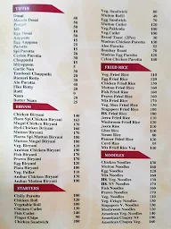 Hotel Mount Plaza menu 1