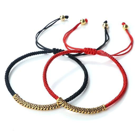 Title 3, Braided alloy hollowed fashion bracelet, a styl...