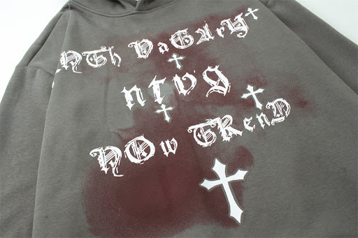 Title 6, Brushed Hoody Mens Dark High Street Design for...