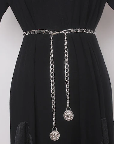 Ceinture femme avec chaîne, décorat - 1