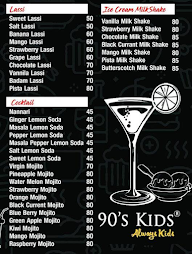 90 S Kids menu 2