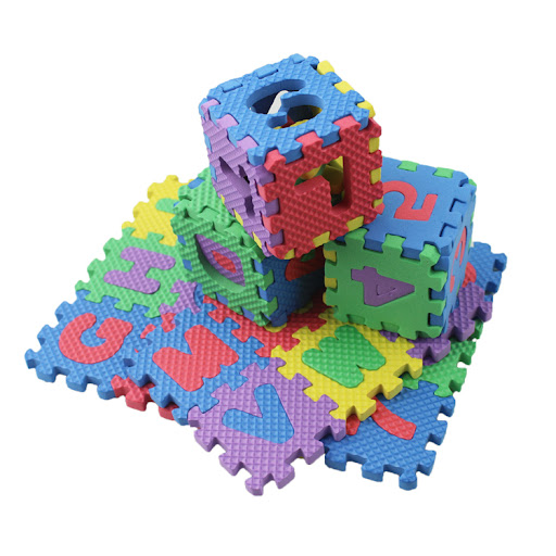 Title 5, Small Letter Foam Puzzle Floor Mat for Kids Fun...