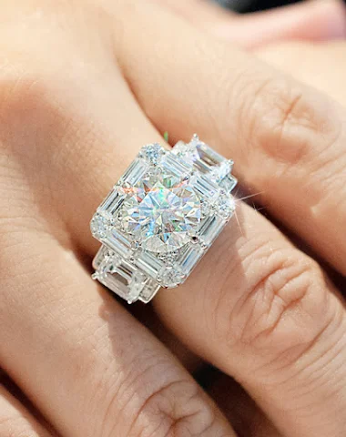 Moissanite Luksuzni Veliki Dijamant - 3