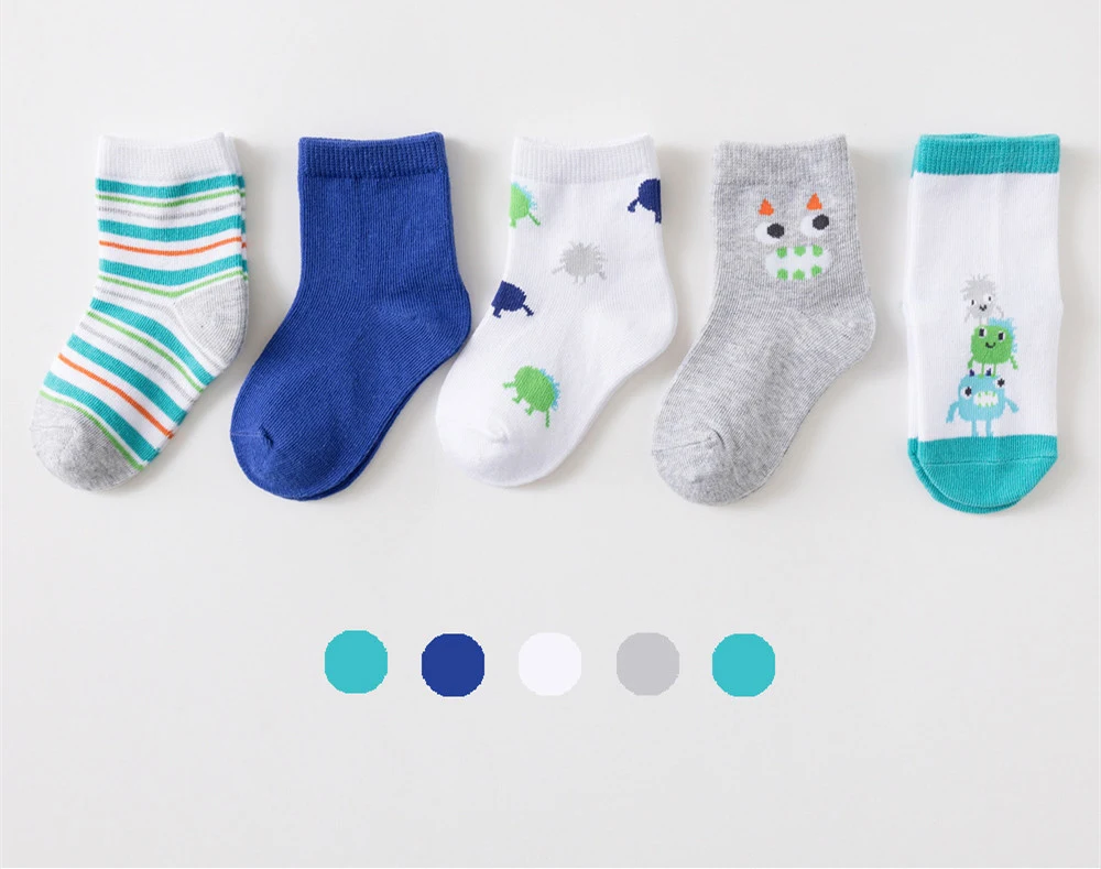 Title 1, Niedliche Socken aus gekämmter Baumwolle für Ki...