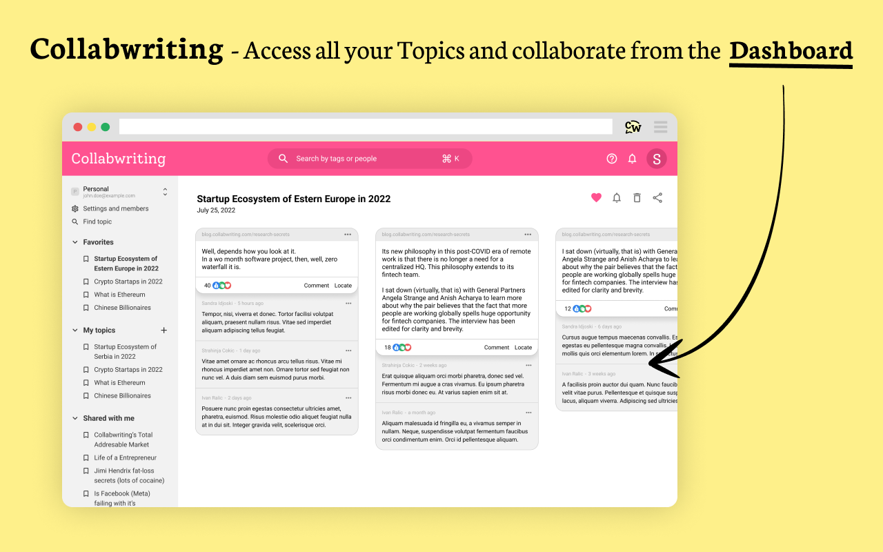 Collabwriting - Shareable Notes on Web Pages Preview image 7