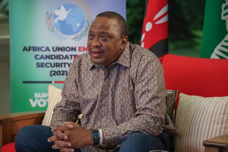 Retired president Uhuru Kenyatta.