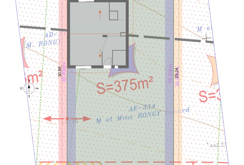  Vente Terrain + Maison - Terrain : 353m² - Maison : 91m² à Sainte-Blandine (38110) 