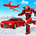 Flying Police Car Robot Hero: Robot Games 21 تنزيل