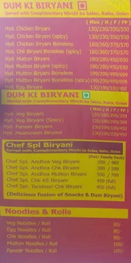 The Hyderabadi Biryani House menu 3