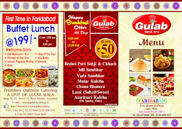 Gulab Restaurant menu 