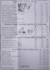 Dady Cool Shake & Ice Cream Parlour menu 1