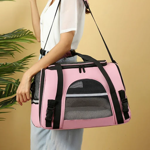 Foldable Cat Backpack For Pet Dog Cat BagCat Carrier Bags Transport Pet Bag With Locking Safety Zippers Portable Breatha