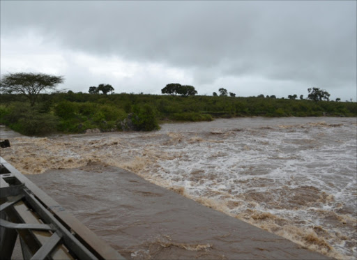 FLOODS: Mara River has burst its banks.