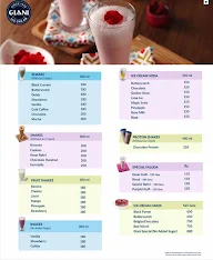 Giani's Ice Cream menu 3