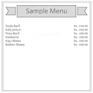 Gupta Ji Sweets menu 1