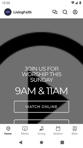 Screenshot Living Faith Christian Church