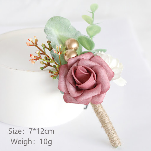 Title 11, Wedding Bridegroom Bride Corsage Simulation PE ...