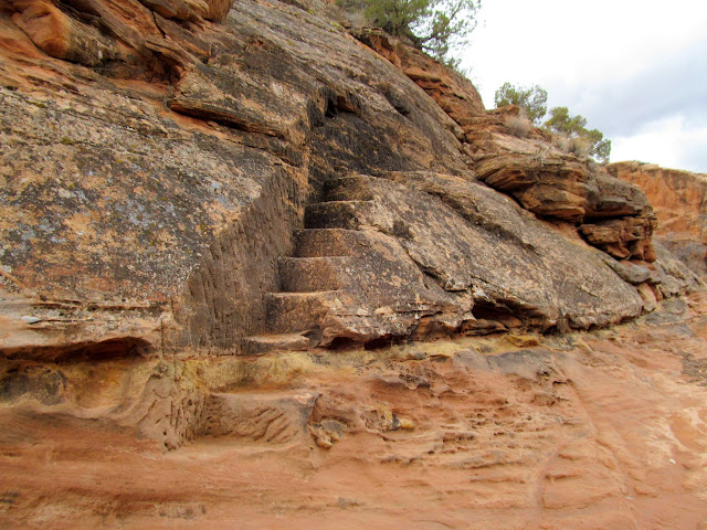 Carved steps in Winter Camp Wash