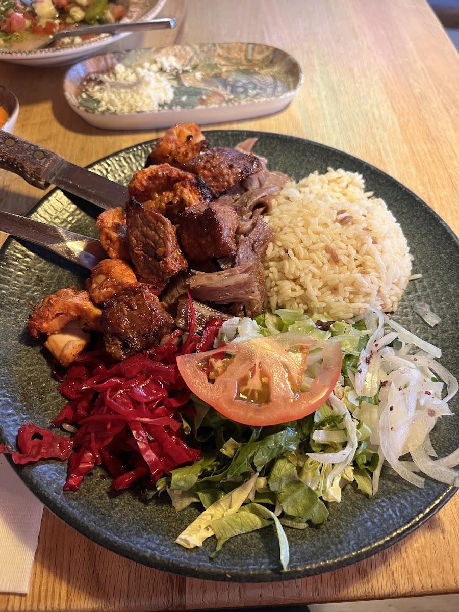 My first mixed grill with glutinous rice