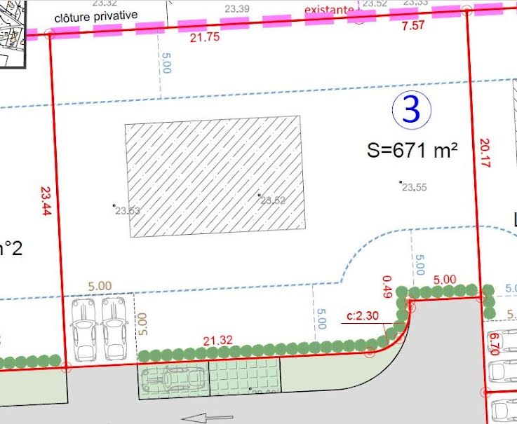 Vente terrain  671 m² à Saubion (40230), 272 000 €