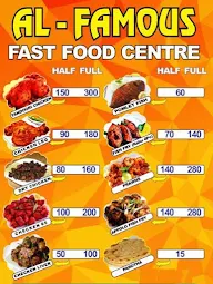 Al Famous Fast Food Centre menu 1