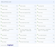 Pizza Lover menu 1