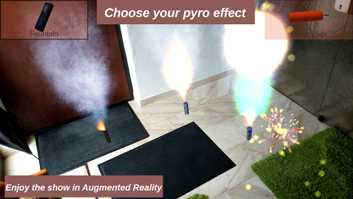 Indoor Fireworks in Augmented Reality ARCore