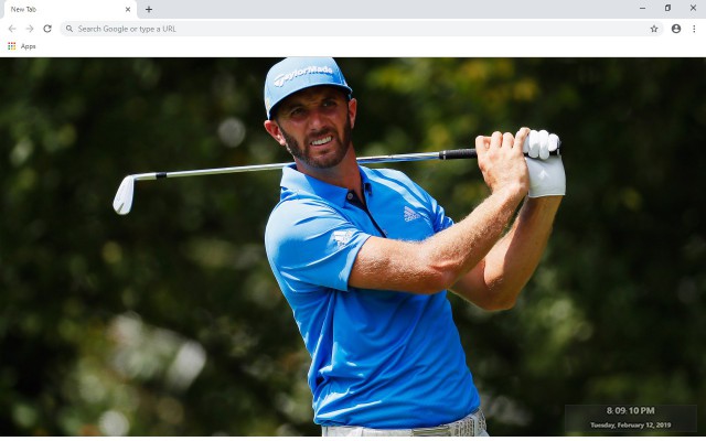 Dustin Johnson New Tab Theme