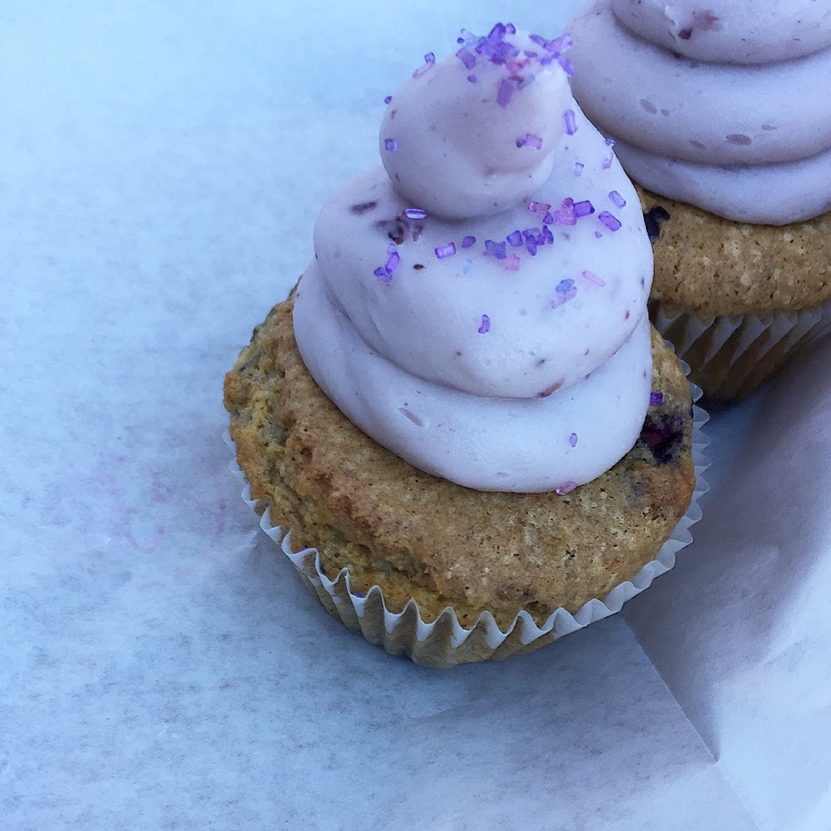 Blueberry Cobbler Cupcake