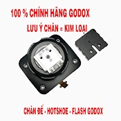 Chan Đèn Hotshoe Đen Flash Godox V1 Canon/Nikon/Sony Chân Sắt