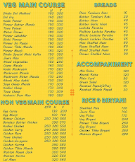 Thali No. 1 menu 1