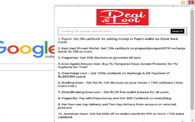 DealnLoot Alerts chrome extension