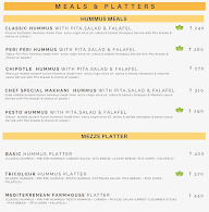 Hummus Nest menu 1