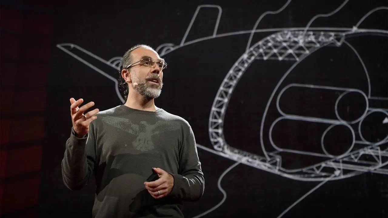 Astro Teller on stage at TED