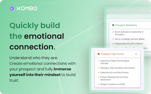 Kombo - Prepare your first call & email outreach in less than 30s