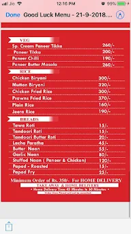 Goodluck Chicken Hub menu 3