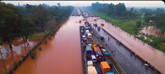 Situation at Kahawa Sukari/KU along the Thika Road.