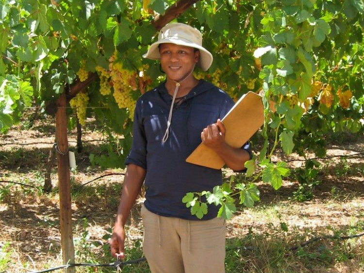 Andries Daniels is making great strides in SA viticultural circles.